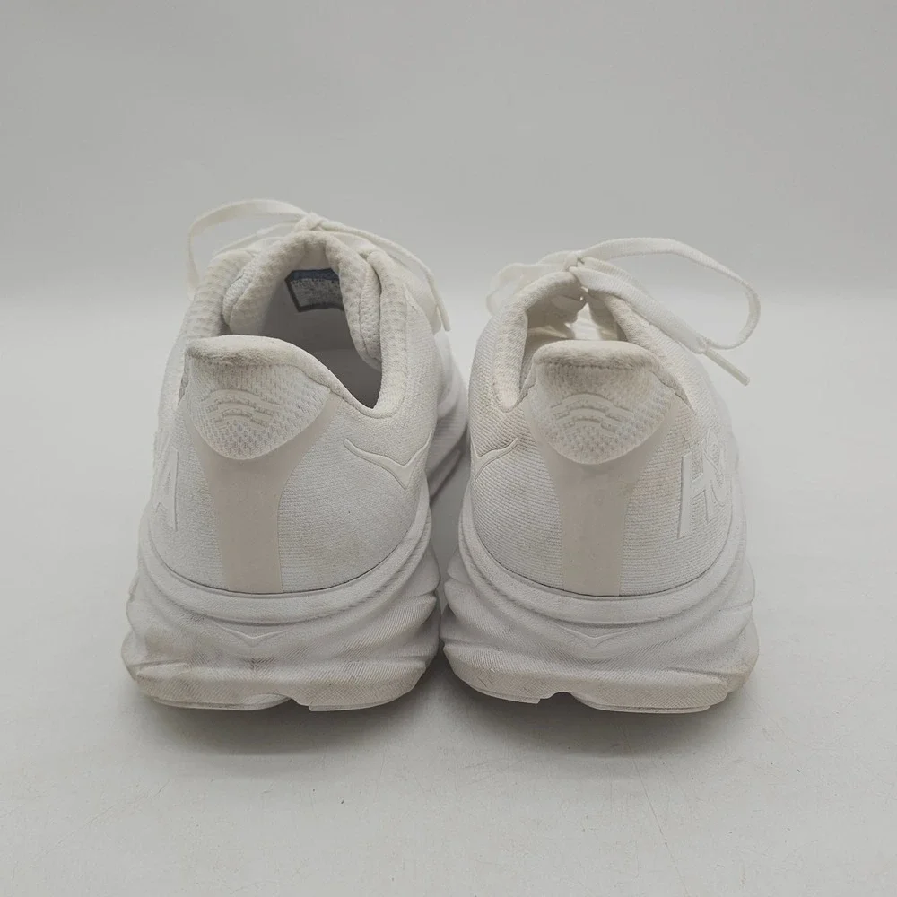 Hoka Clifton 9 Running Shoes Women's Size 11D White / White